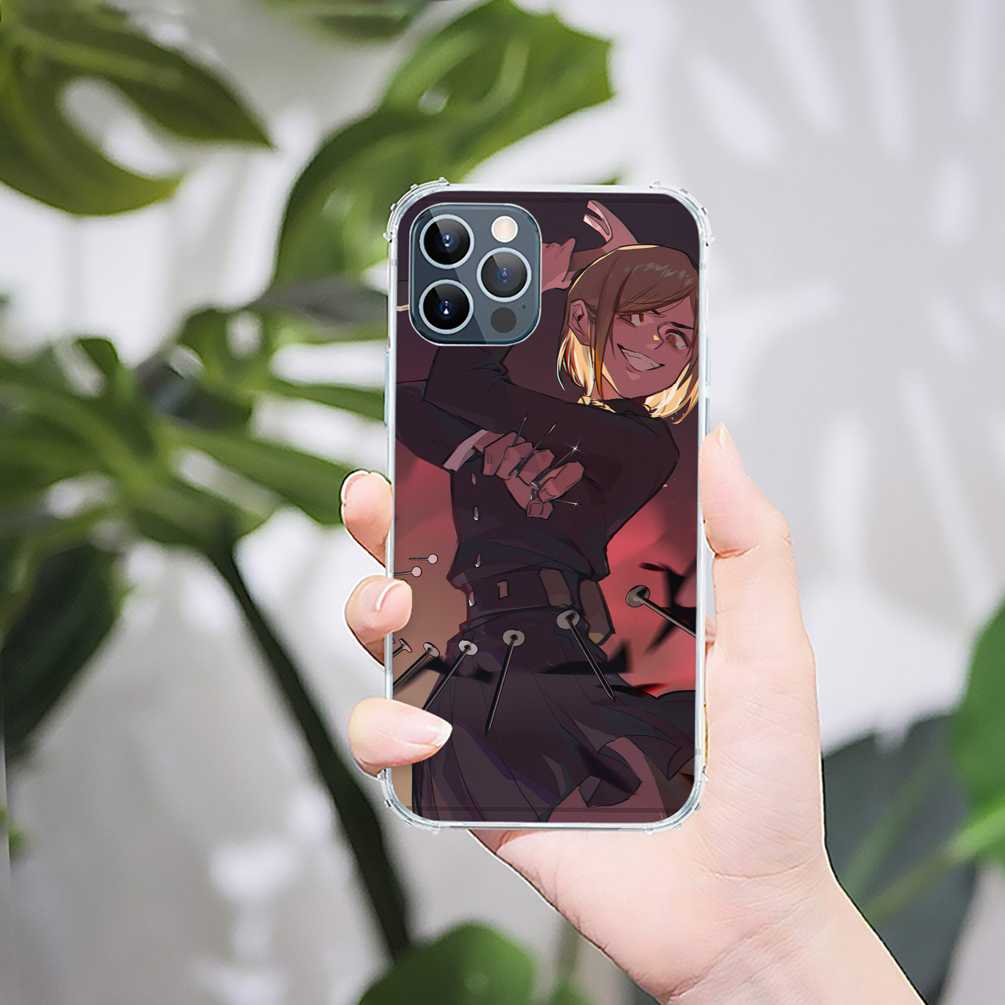 （画像用） 呪術廻戦 Jujutsu Kaisen 【iPhone 12シリーズ対応】透明スマホケース（クリアソフトケース）